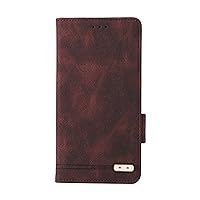 Leather Case for Sony Xperia 1 V, Wallet Case Card Slots Magnetic Close Protective Shockproof Case,Brown
