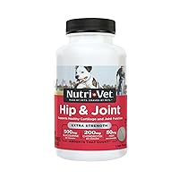 Nutri-Vet Hip & Joint Chewable Dog Supplements | Formulated with Glucosamine & Chondroitin for Dogs | 75 Count