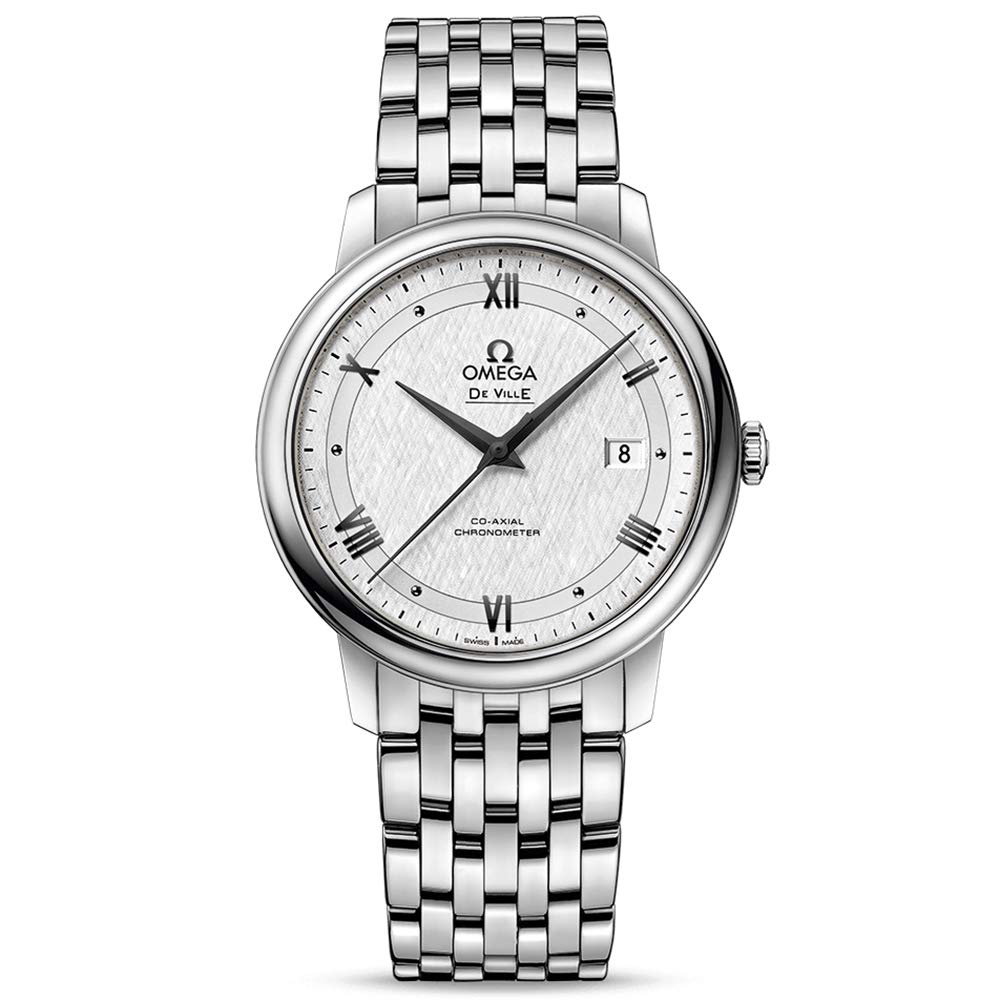 Omega De Ville White-Silvery Dial Automatic Mens Watch 424.10.40.20.02.005