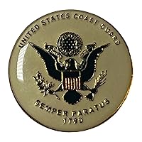 Pack of 24 United States Coast Guard Emblem Motorcycle Hat Cap Lapel Pin