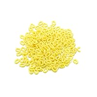 200Pcs/Pack Acrylic Colorful Chain Single Clasp Resin Chain Bulk Necklace Link Connectors for Jewelry Findings Accessories,DIY Crafts(Size:8×6×1mm) (Yellow)