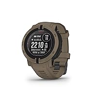 Garmin Instinct 2 Solar, Tactical-Edition, GPS Outdoor Watch, Solar Charging Capabilities, Multi-GNSS Support, Tracback Routing, Coyote Tan