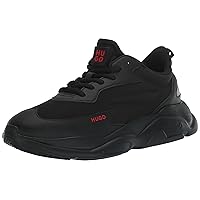 HUGO Men's Running Style Sneakers with Thick Rubber Sole