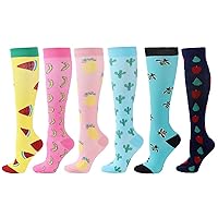 Compression Socks Women Men 20-30 mmHg Support Socks for Athletic Travel Nurses Pregnancy