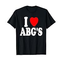 I Heart (Love) ABG's Asian Girl ABG Boba Baddies Bubble Tea T-Shirt
