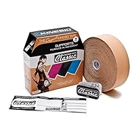 Kinesio Taping - Elastic Therapeutic Athletic Tape Tex Classic - Bulk Roll - Beige – 2 in. x 103 ft