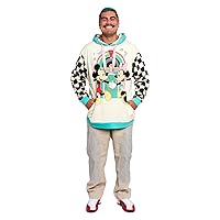 LOUNGEFLY DISNEY MICKEY AND MINNIE DATE NIGHT DINER UNISEX HOODIE LARGE