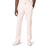 Amazon Essentials Men's Athletic-Fit Washed Comfort Stretch Chino Pant (Previously Goodthreads), White, 42W x 28L