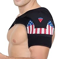 FIGHTECH Shoulder Brace for Men and Women | Compression Support for Torn Rotator Cuff and Other Shoulder Injuries | Left or Right Arm (USA, Large/X-Large)