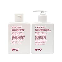 EVO Mane Tamer Shampoo & Conditioner - Strengthens & Softens Hair - Reduces Frizz & Improves Shine - 10.1 Fl Oz