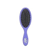 Wet Brush Thin Detangler Brush - Purple, Custom Care - All Hair Types - Ultra-Soft IntelliFlex Bristles Glide Through Tangles with Ease - Pain-Free Comb for Men, Women, Boys and Girls