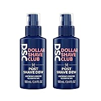 Dollar Shave Club | Post Shave Dew 3.4 Fl Oz (Pack of 2) | A Hydrating Alternative to Aftershave for Men, Sensitive Skin, Post Shave Balm, Aftershave Lotion, Shaving Balm with Aloe