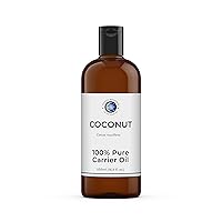 Coconut Carrier Oil - 500ml - Pure & Natural Oil Perfect for Hair, Face, Nails, Aromatherapy, Massage and Oil Dilution Vegan GMO Free