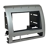 Scosche TA2053S9B Compatible with 2009-11 Toyota Tacoma ISO Double DIN Dash Kit, Light Metallic Silver