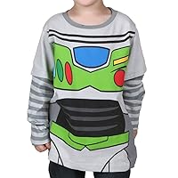 Disney Toy Story Little Boys' Toddler Long Sleeve Shirt Buzz Lightyear