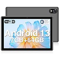 DOOGEE U9 Android 13 Tablet 10 inch - 1TB Expandable Storage, 64GB ROM Android Tablet with Quad-Core Processor, 2.4G/5G WiFi, Dual Speakers, 5060mAh Battery Tablet Android, Dual Camera, BT5.0/GPS