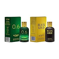 La French 0.6 & Black Gold Perfume Combo for Men | 100ml + 100ml Eau De Parfum | Long Lasting Luxury Fragrance Set | Premium Scent | Perfume Gift Set (Pack of 2)