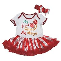 Petitebella My First Cinco De Mayo Maracas Baby Dress Nb-18m