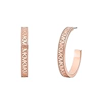 Michael Kors Gold-Tone Hoop Earrings for Women; Huggie Earrings for Women; Stainless Steel Earrings; Jewelry for Women
