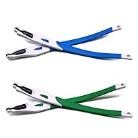 HKUCO Blue/Green Rubber Replacement White Frame Legs For Crosslink Frame