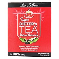 Super Dieter's Tea All Natural Botanicals Caffeine Free - 60 Tea Bags