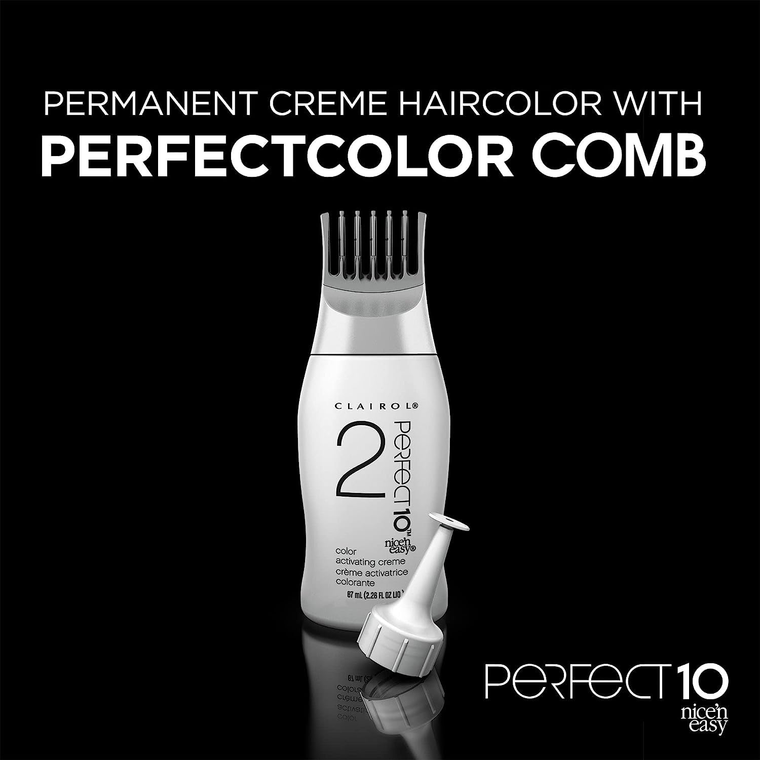 Clairol Nice'n Easy Perfect 10 Permanent Hair Dye, 6R Light Auburn Hair Color, Pack of 1