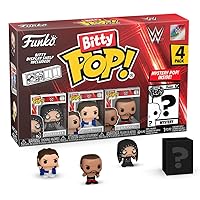 Funko Bitty Pop! : WWE Mini Collectible Toys 4-Pack - Undertaker, British Bulldog, Batista, & Mystery Chase Figure (Styles May Vary)