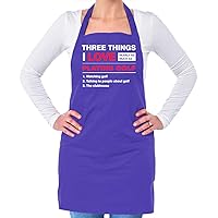 Three Things I Love Nearly As Much As Golf - Unisex Adult Kitchen/BBQ Apron