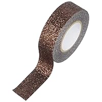 Best Creation GTS012 Glitter Tape, 15mm by 5m, Brown