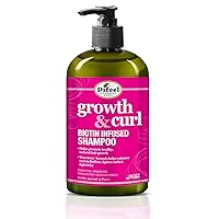 Difeel Growth and Curl Biotin Shampoo 12 oz. - Curly Hair Shampoo for Hair Growth, Natural Curl Shampoo