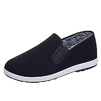 Men's Mesh Sneakers Casual Oxfords Walking Shoes Fashion Autumn and Winter Men Casual Shoes Flat Lightwight Velvet Warm and Mens Casual Leather Shoes Size 11