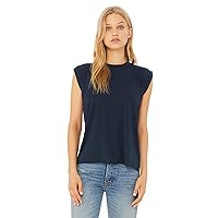 Bella + Canvas Women's Flowy Muscle Tee with Rolled Cuff