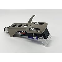 Blue Cartridge and Stylus, needle and Titanium Headshell with mounting bolts for Numark TT1910, TT1610, TT1529, TT1650, TT1510, TT1550