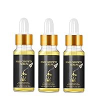 Jemros Extra Biotin Herbal Serum - Fast Hair Growth Essential Oil Hair- Ginger Regrowth Essence Intensive Oil-for Prevent Loss & Thinning for All Types(3pcs) 0.7 Fl Oz (Pack of 3)