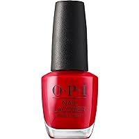 OPI Nail Lacquer, Big Apple Red, Red Nail Polish, 0.5 fl oz