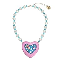 Betsey Johnson Womens Pool Party Heart Pendant Necklace