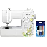 Brother SM1704 17-Stitch Free Arm Sewing Machine and 6-Piece Premium Sewing Thread Pack