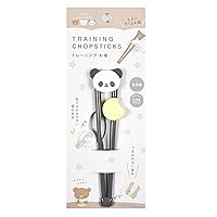 Kids chopsticks, training chopsticks of Daiso for Kids, For right hand use, Easy to pick up food with the tips [Japan Import] (Green Panda)