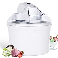 Americana EIM-1400R 1.5 Qt Freezer Bowl Automatic Easy Homemade Electric  Ice Cream Maker, Ingredient Chute, On/Off Switch, No Salt Needed, Creamy  Ice