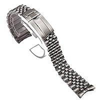20mm Solid Stainless Steel Watchband For Role X GMT Oyster Perpetual Date Silver Gold Watch Strap Deployment Clasp