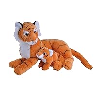 Wild Republic Mom and Baby Tiger Plush, Stuffed Animal, Plush Toy, Gifts for Kids, 11