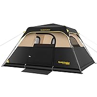 Camping Tent 4/6/8/10 Person Instant Cabin Tent Setup in 60s with Rainfly & Windproof Portable Tent with Carry Bag for Family Camping & Hiking, Upgraded Ventilation