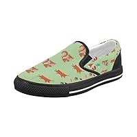 Shoes Forest Pattern Slip-on Canvas Loafer for Women
