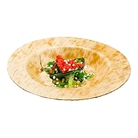 Restaurantware 3.5 x 3.5 Inch Bamboo Serving Plates 100 Sustainable Platter Trays - Disposable Round Bamboo Sushi Serving Trays Durable For Parties Or Catering