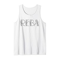 Reba T-Shirt Floral Reba Name Birthday Shirt Gift Tank Top