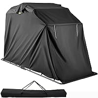 Vevor Motorcycle Shelter Shed Strong Frame Motorbike Garage Waterproof 106.5 Inch X41.5 Inch X61 Inch Motorbike Cover Tent Scooter Shelter 120055 Hoods for Vehicles : Automotive