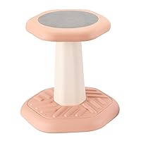 Kids Wobble Stool, Flexible Seating for Preschool & Elementary Classrooms, Improves Focus, Posture & ADHD/ADD, Active Desk Chairs, Active Core Engagement Wobble Stool, Ages 3-8, Pink