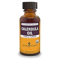 Herb Pharm Certified Organic Calendula Oil, 1 Fl Oz