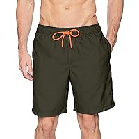 Swim Trunks for Men Summer Outdoor Drawstring Beach Shorts Dry Quick Athletic Running Golf Shorts with Pockets
