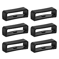6pcs Watch Strap Holder Loop, Silicone Watch Band Keeper Retainer Fastener Ring Parts for Smart Watch Band Wristband Replacement